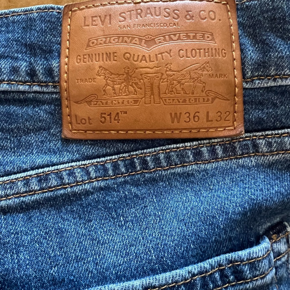 Levi's Premium 514 Dark Blue Denim Jeans